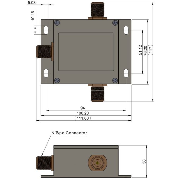 Tallysman TW162 mechanical drawing